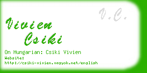 vivien csiki business card